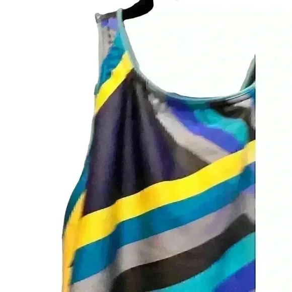 Speedo Women's Laser Stripe Recordbreaker Performance Swimsuit Scuba Blue 30‎ - Picture 3 of 10